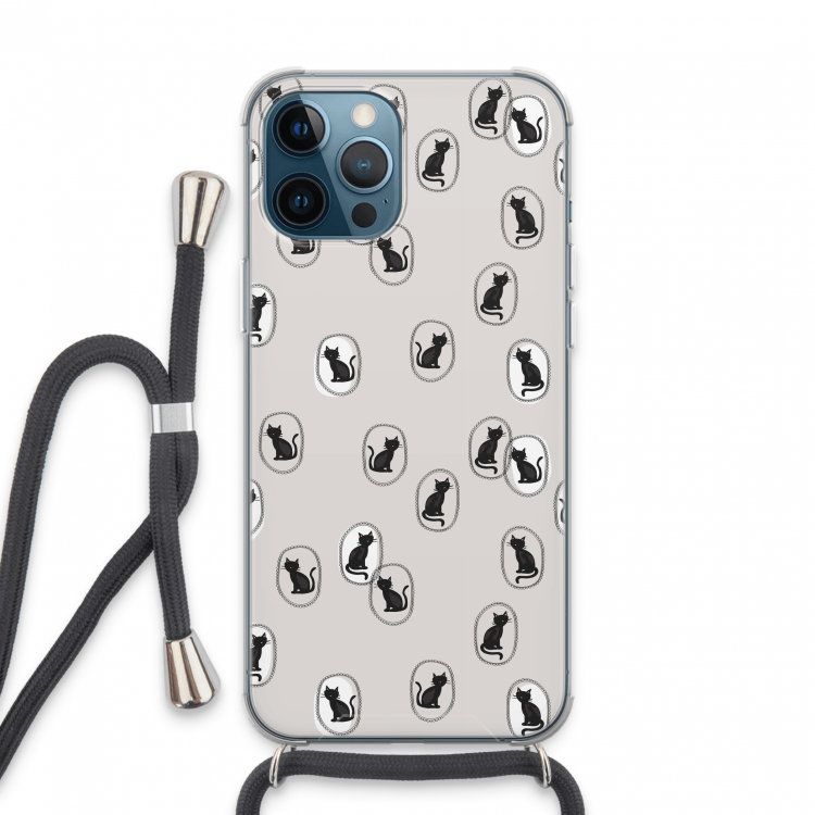 Miauw: iPhone 13 Pro Max Transparant Hoesje met koord