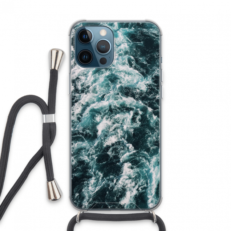 Zee golf: iPhone 13 Pro Max Transparant Hoesje met koord