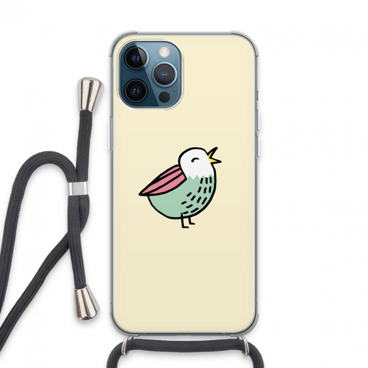 Birdy: iPhone 13 Pro Max Transparant Hoesje met koord