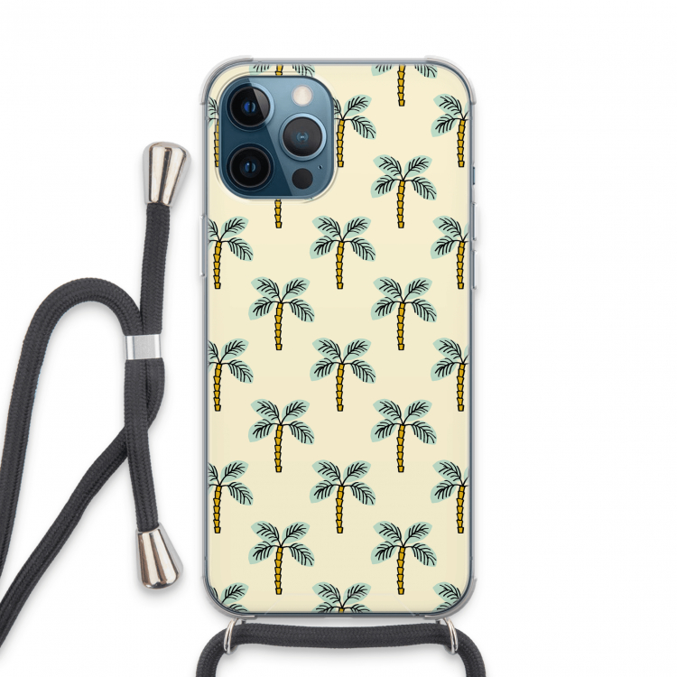 Paradise: iPhone 13 Pro Max Transparant Hoesje met koord