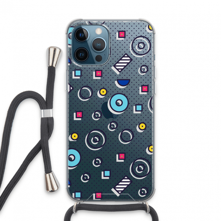 8-bit N°9: iPhone 13 Pro Max Transparant Hoesje met koord