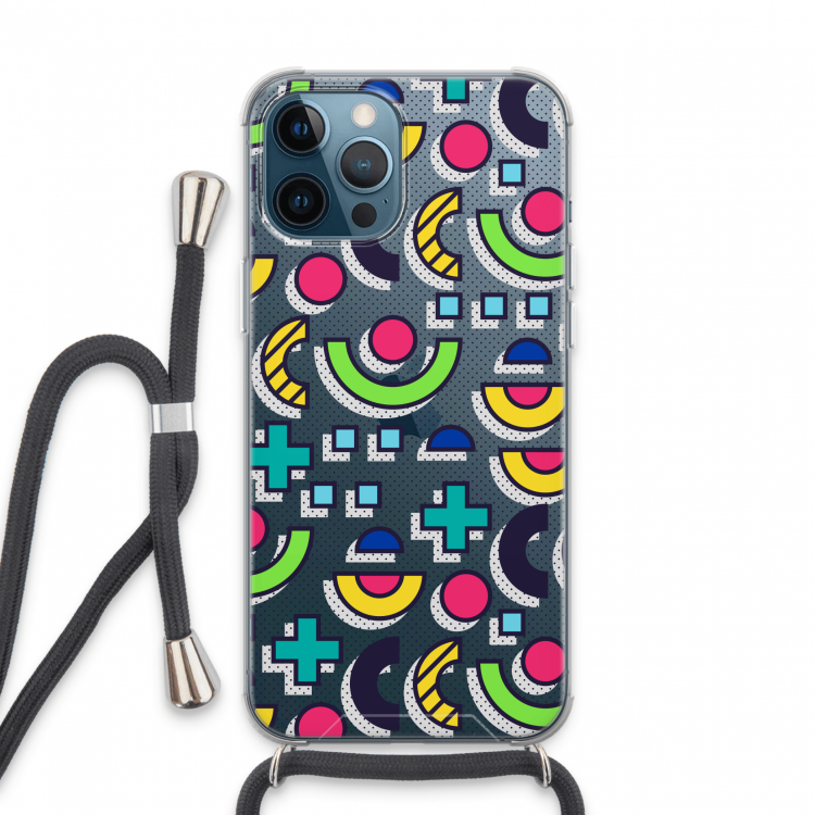 8-bit N°6: iPhone 13 Pro Max Transparant Hoesje met koord