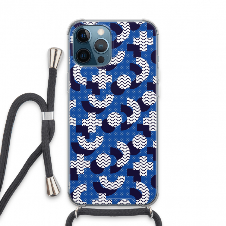 8-bit N°5: iPhone 13 Pro Max Transparant Hoesje met koord