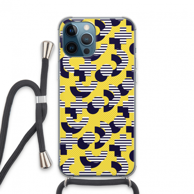 8-bit N°3: iPhone 13 Pro Max Transparant Hoesje met koord
