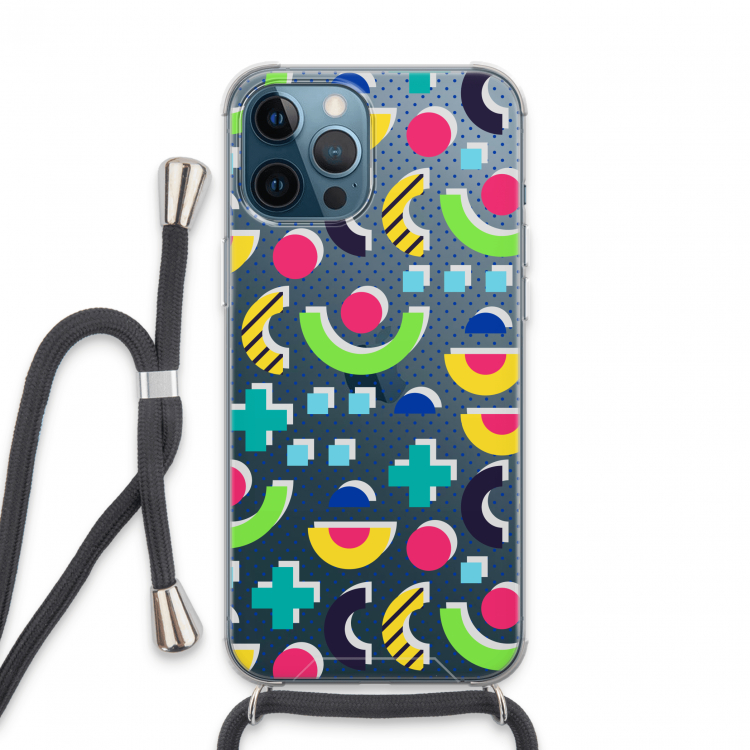 8-bit N°1: iPhone 13 Pro Max Transparant Hoesje met koord