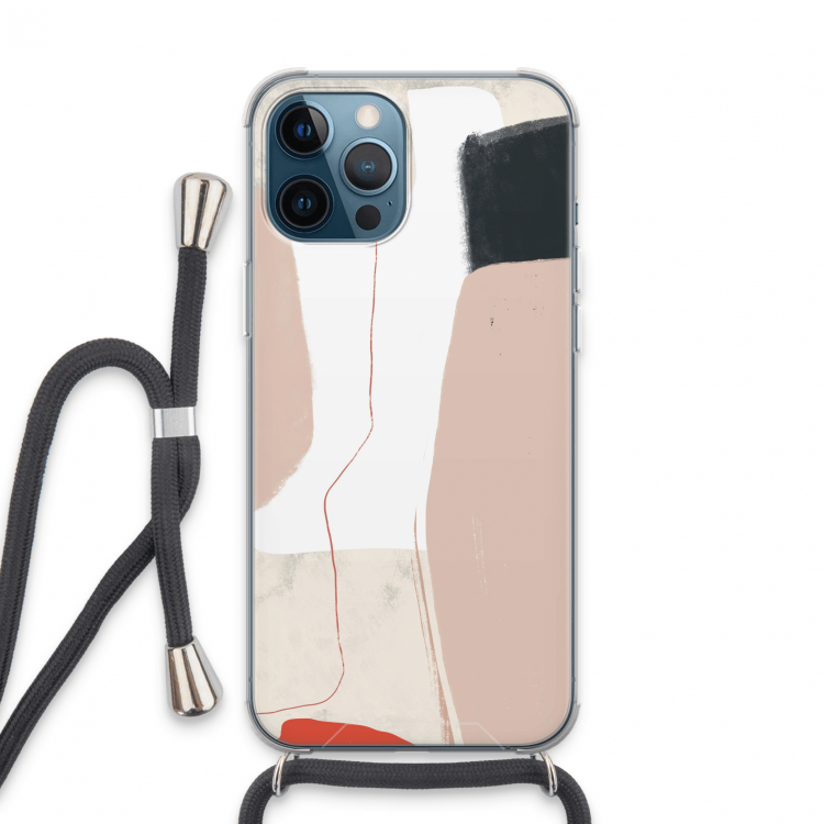 Lava: iPhone 13 Pro Max Transparant Hoesje met koord