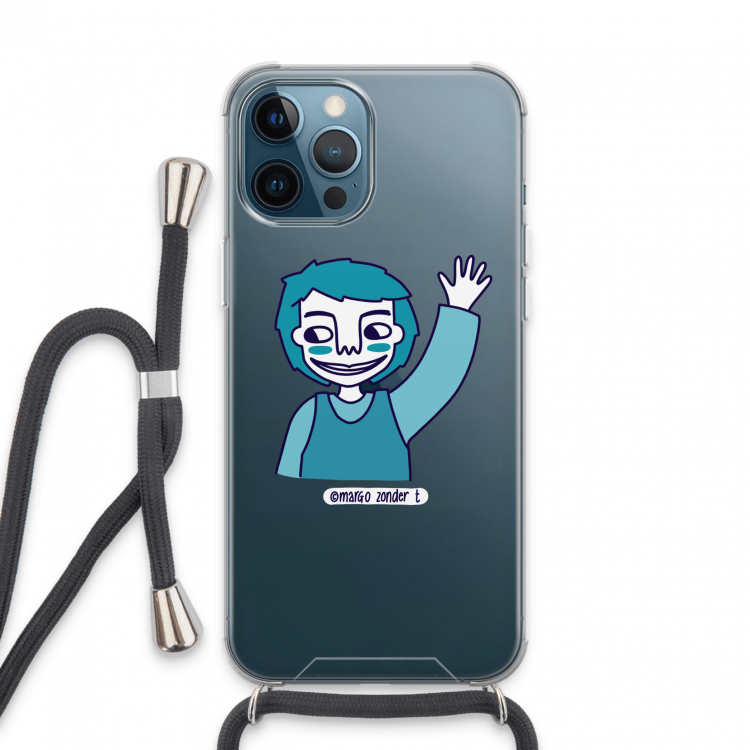 Zwaai: iPhone 13 Pro Max Transparant Hoesje met koord