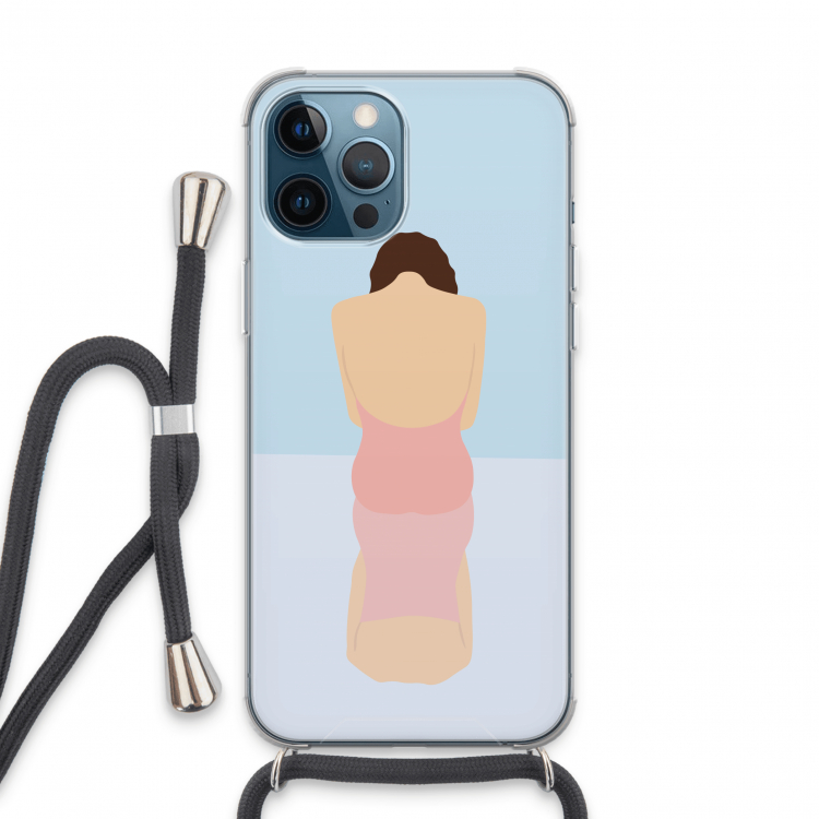 Mirror: iPhone 13 Pro Max Transparant Hoesje met koord