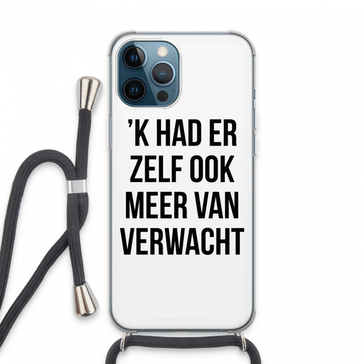 Meer verwacht: iPhone 13 Pro Max Transparant Hoesje met koord