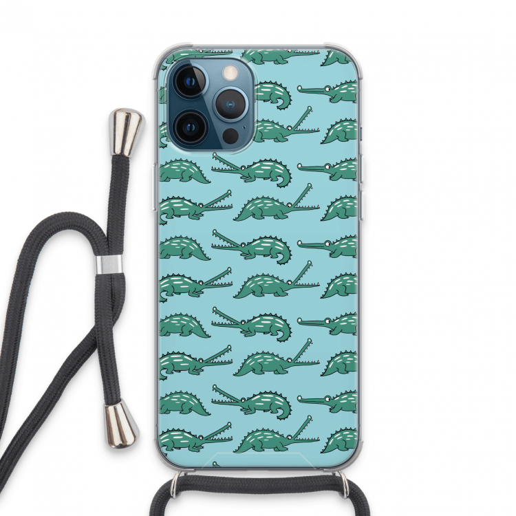Kroko: iPhone 13 Pro Max Transparant Hoesje met koord