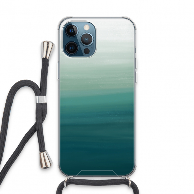 Ocean: iPhone 13 Pro Max Transparant Hoesje met koord