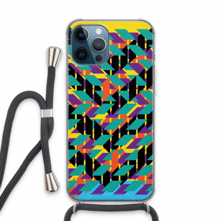 Skew Bee 1: iPhone 13 Pro Max Transparant Hoesje met koord