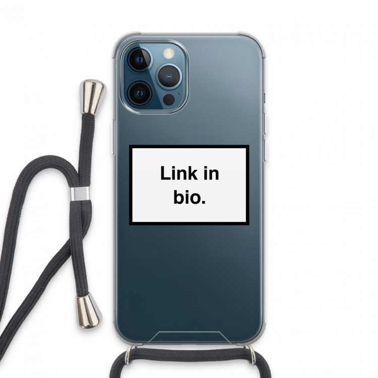 Link in bio: iPhone 13 Pro Max Transparant Hoesje met koord