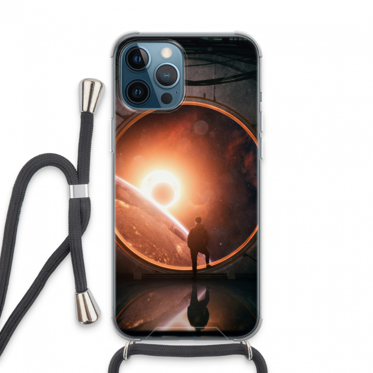 Ephemeral: iPhone 13 Pro Max Transparant Hoesje met koord