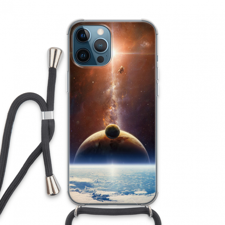 Omicron 2019: iPhone 13 Pro Max Transparant Hoesje met koord
