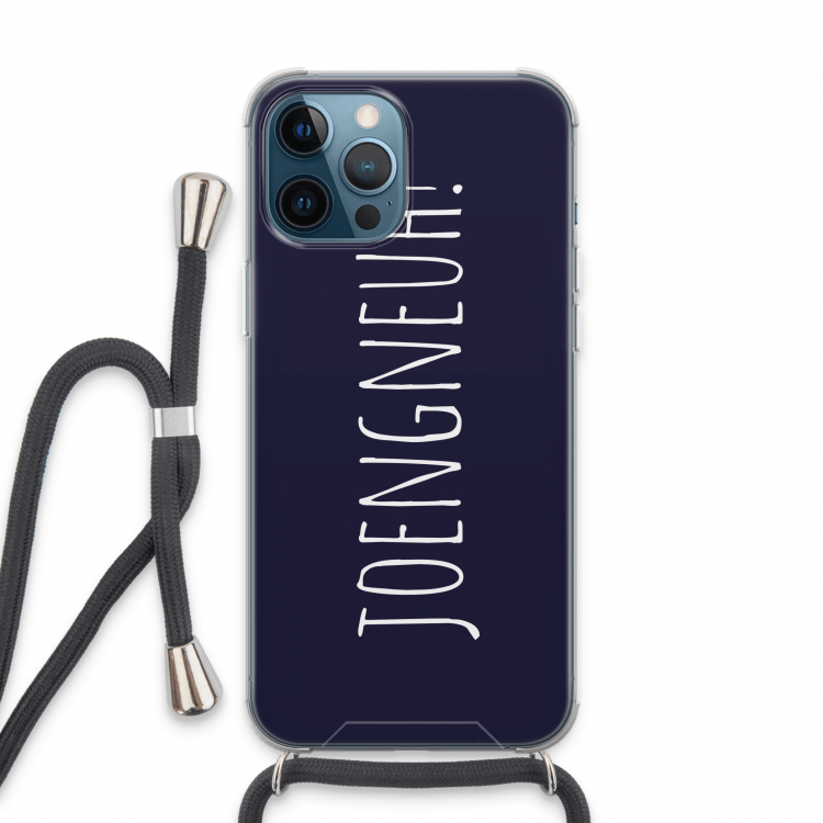 Joengneuh!: iPhone 13 Pro Max Transparant Hoesje met koord
