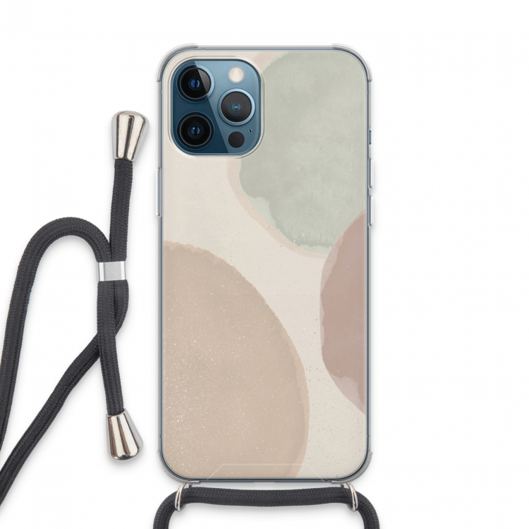 Geo #8: iPhone 13 Pro Max Transparant Hoesje met koord