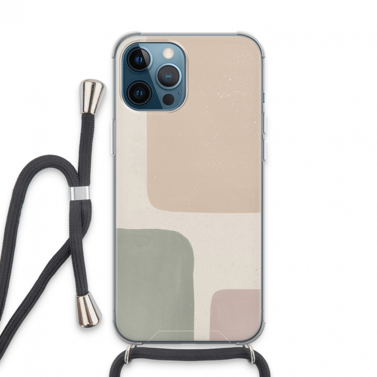Geo #7: iPhone 13 Pro Max Transparant Hoesje met koord