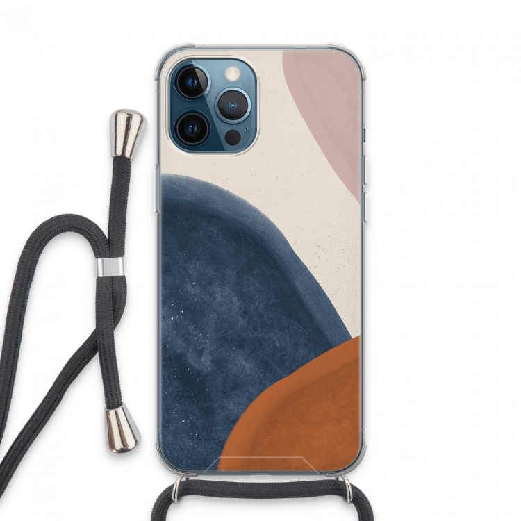 Geo #1: iPhone 13 Pro Max Transparant Hoesje met koord