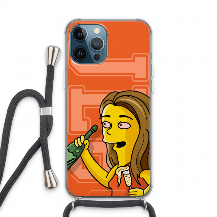 Jamie Lee Simpson: iPhone 13 Pro Max Transparant Hoesje met koord