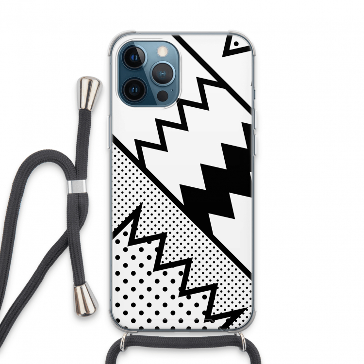 Pop Art #5: iPhone 13 Pro Max Transparant Hoesje met koord