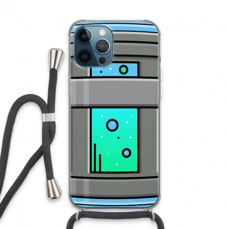 Chug Bottle: iPhone 13 Pro Max Transparant Hoesje met koord