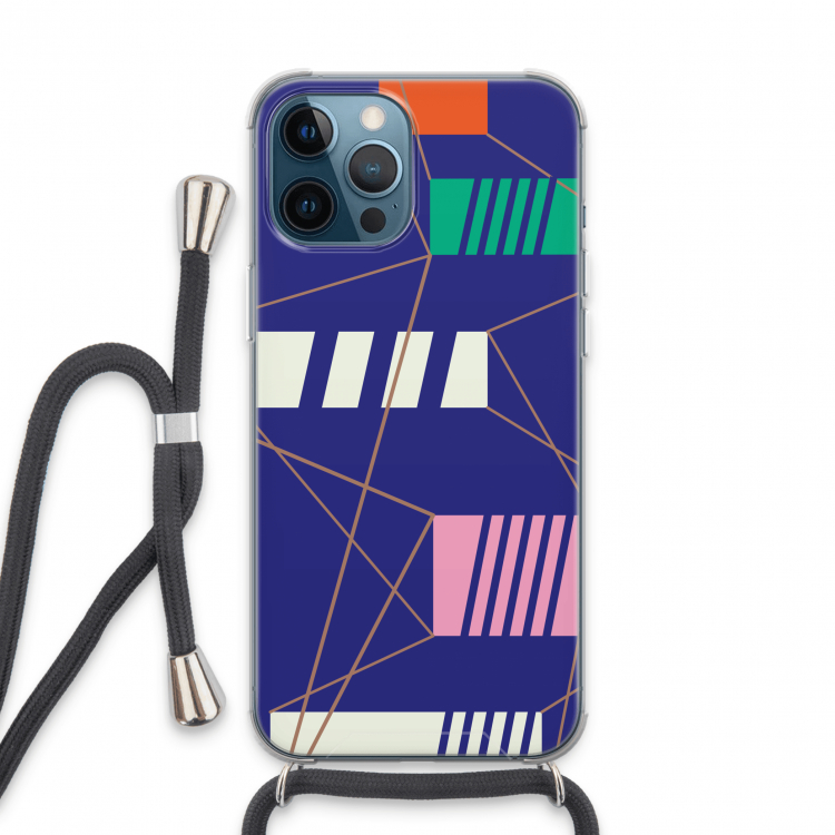 Gestalte 5: iPhone 13 Pro Max Transparant Hoesje met koord