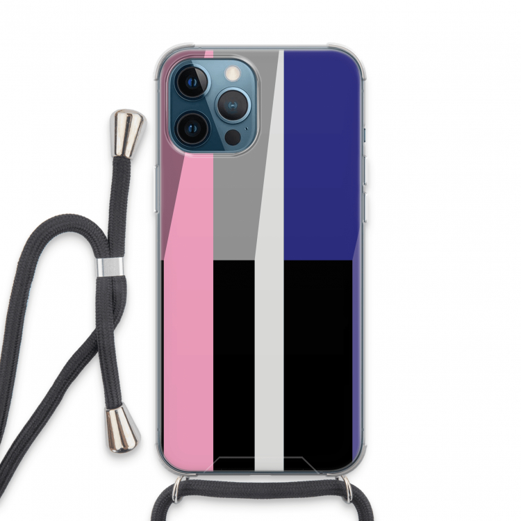 Gestalte 4: iPhone 13 Pro Max Transparant Hoesje met koord