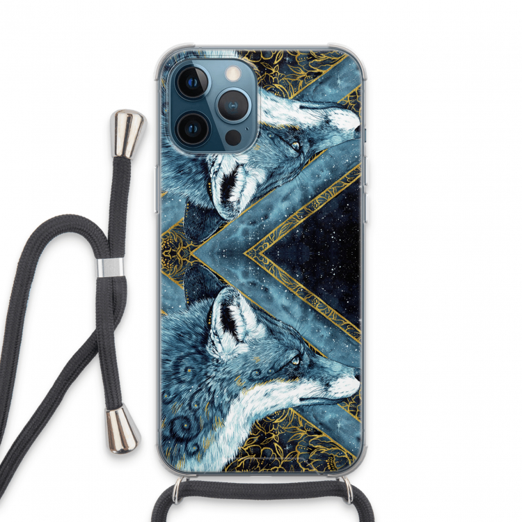 Golden Fox: iPhone 13 Pro Max Transparant Hoesje met koord