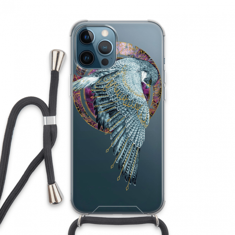 Golden Falcon: iPhone 13 Pro Max Transparant Hoesje met koord