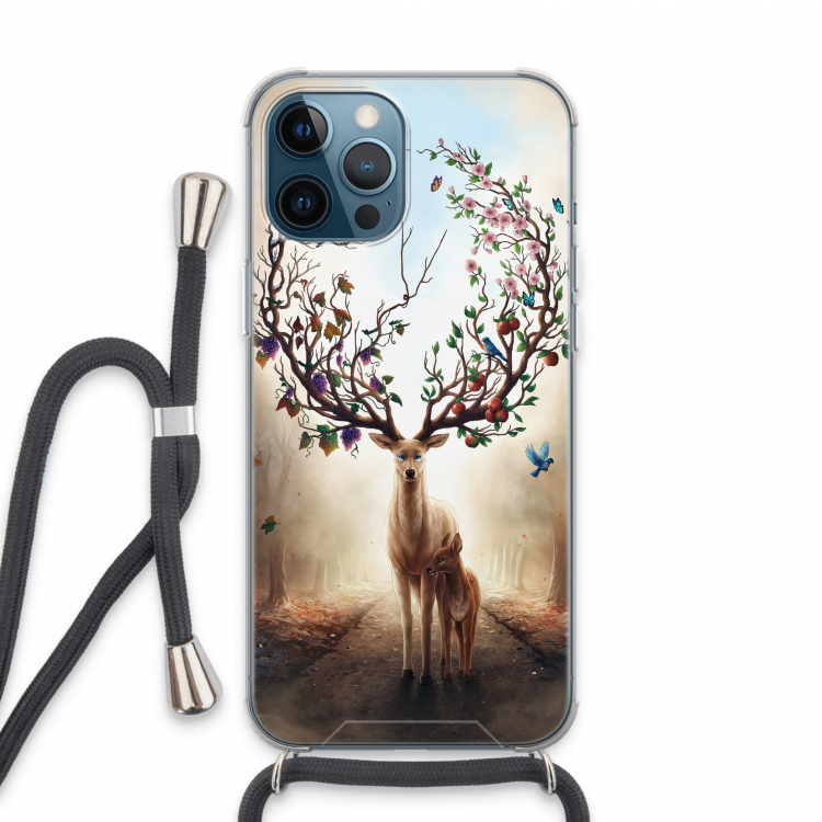 Seasons Change: iPhone 13 Pro Max Transparant Hoesje met koord