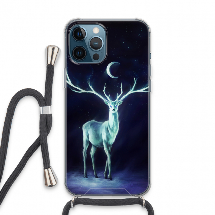 Nightbringer: iPhone 13 Pro Max Transparant Hoesje met koord