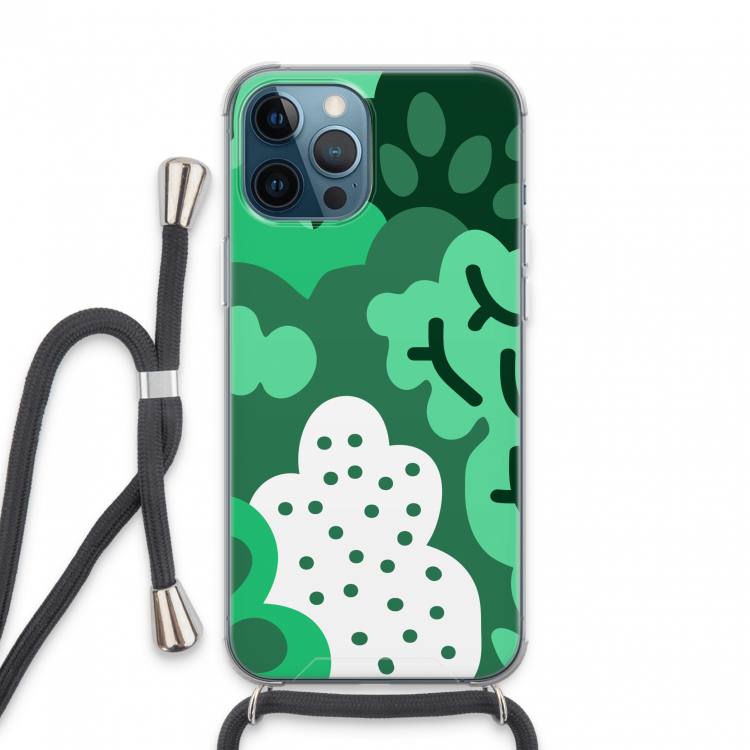 Bushes: iPhone 13 Pro Max Transparant Hoesje met koord