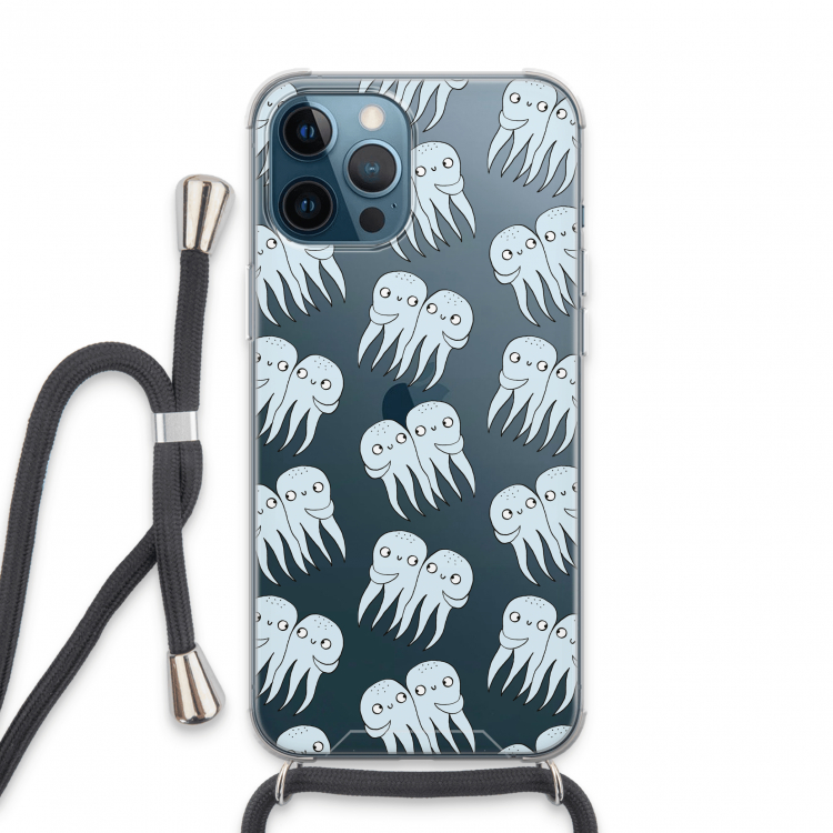 Octopussen: iPhone 13 Pro Max Transparant Hoesje met koord