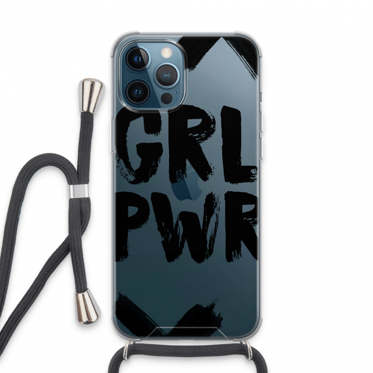 Girl Power #2: iPhone 13 Pro Max Transparant Hoesje met koord