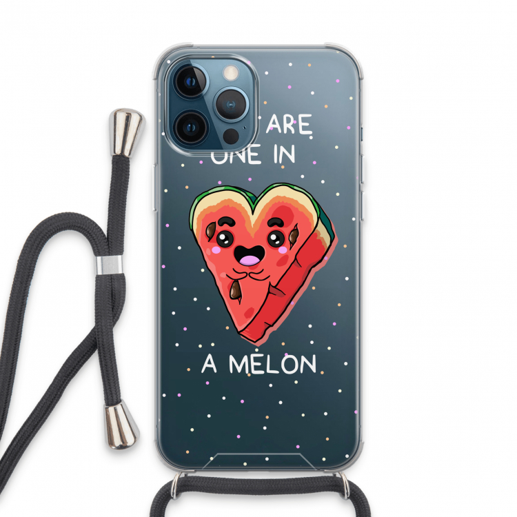 One In A Melon: iPhone 13 Pro Max Transparant Hoesje met koord