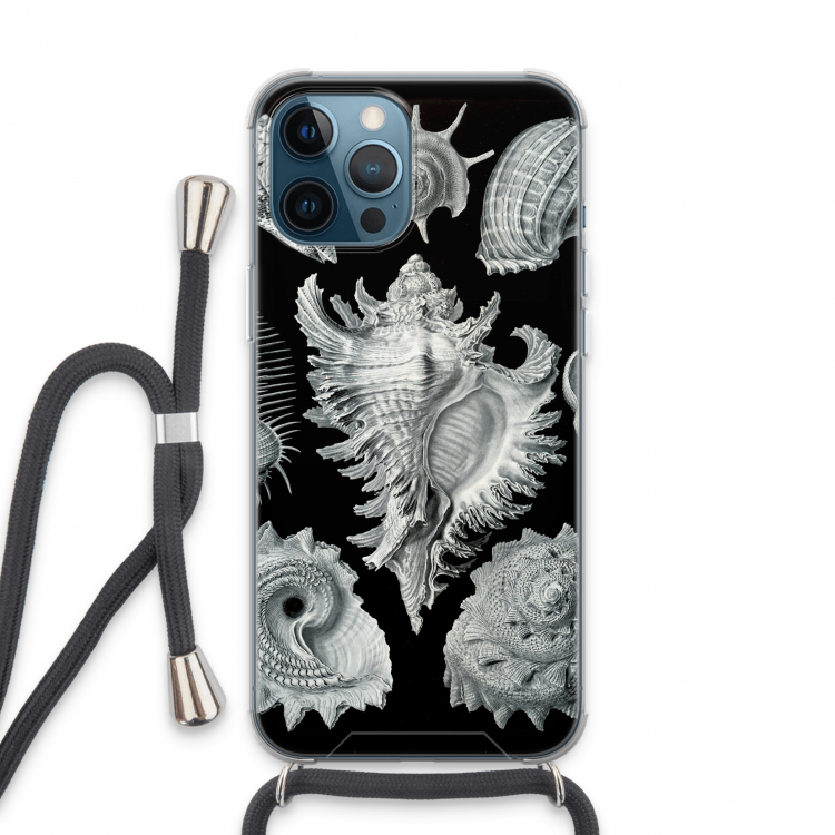 Haeckel Prosobranchia: iPhone 13 Pro Max Transparant Hoesje met koord