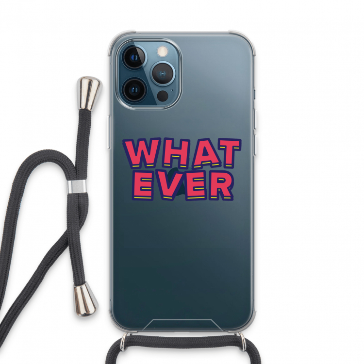 Whatever: iPhone 13 Pro Max Transparant Hoesje met koord