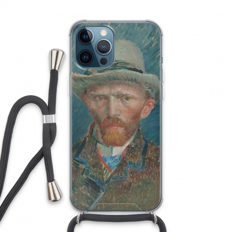 Van Gogh: iPhone 13 Pro Max Transparant Hoesje met koord