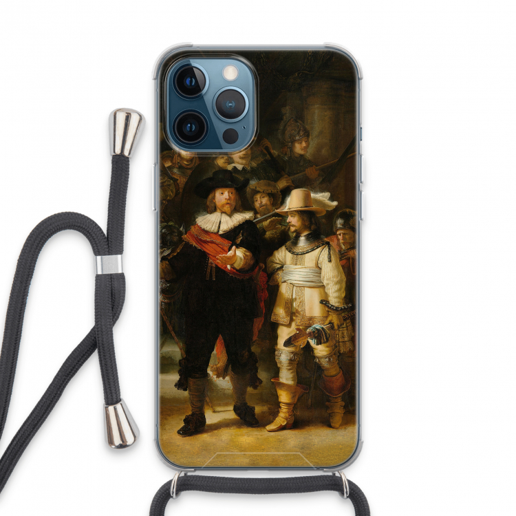 De Nachtwacht: iPhone 13 Pro Max Transparant Hoesje met koord