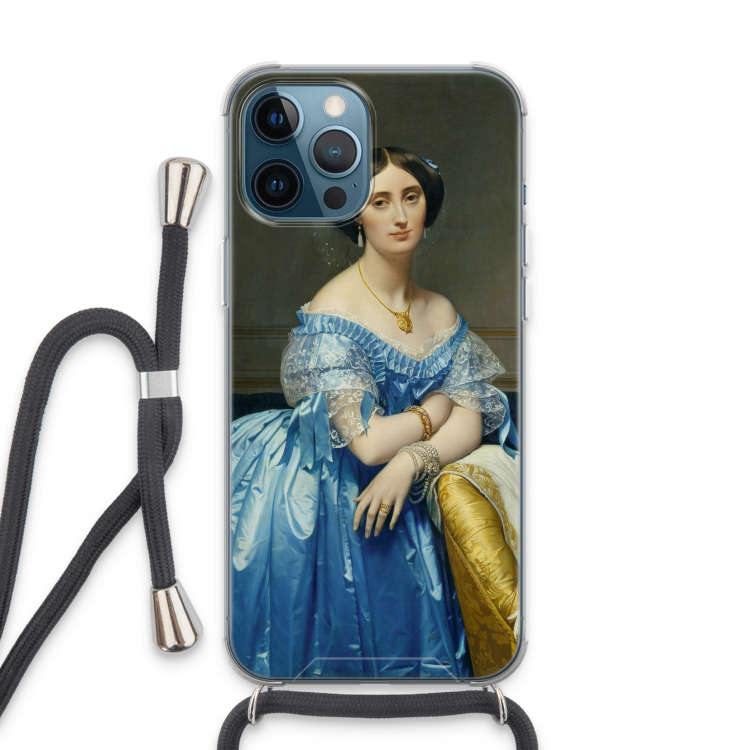 Eleonore: iPhone 13 Pro Max Transparant Hoesje met koord