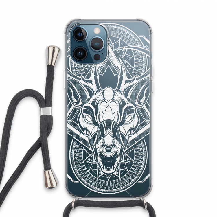 Oh Deer: iPhone 13 Pro Max Transparant Hoesje met koord