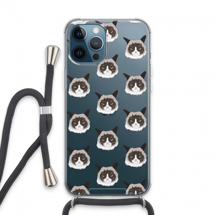 It's a Purrr Case: iPhone 13 Pro Max Transparant Hoesje met koord