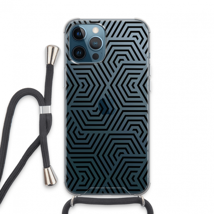Magic pattern: iPhone 13 Pro Max Transparant Hoesje met koord