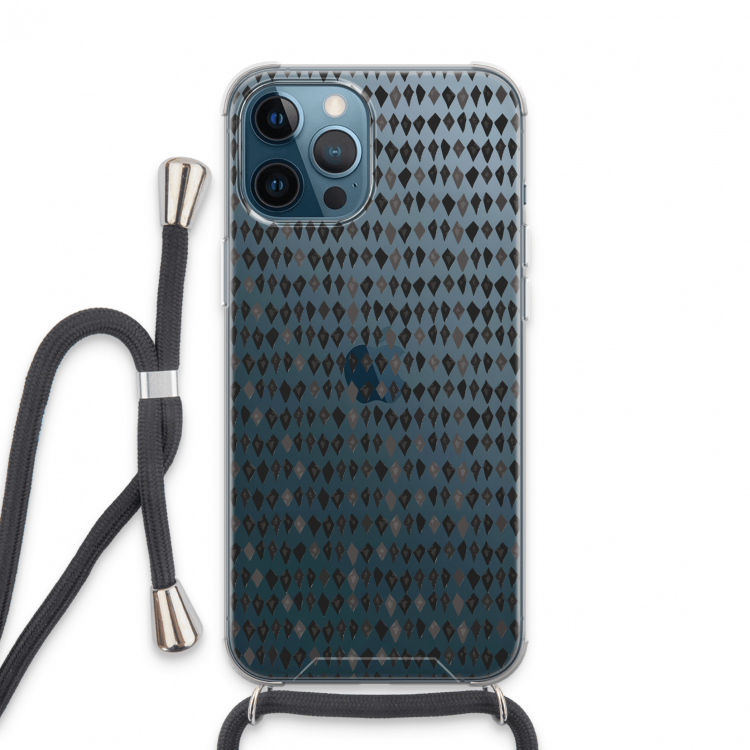 Crazy shapes: iPhone 13 Pro Max Transparant Hoesje met koord
