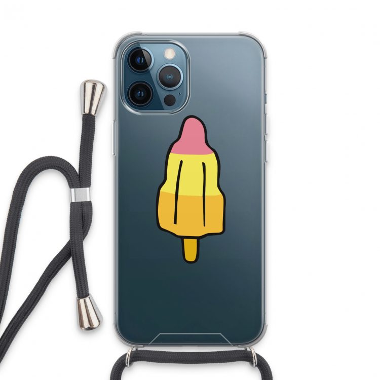 Raketijsje: iPhone 13 Pro Max Transparant Hoesje met koord