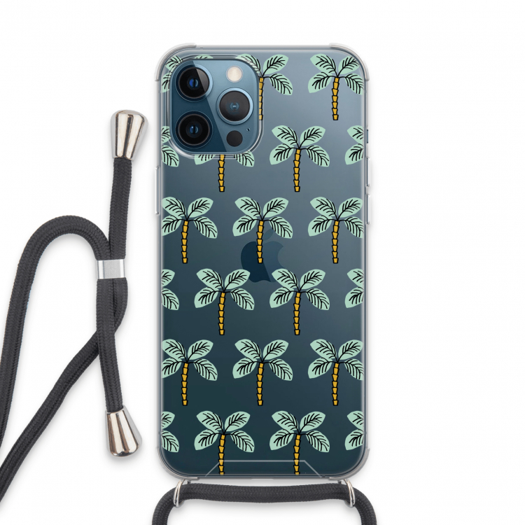 Paradise: iPhone 13 Pro Max Transparant Hoesje met koord