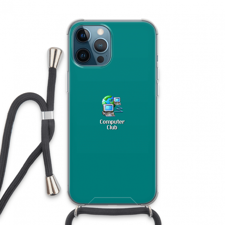 Win98: iPhone 13 Pro Max Transparant Hoesje met koord