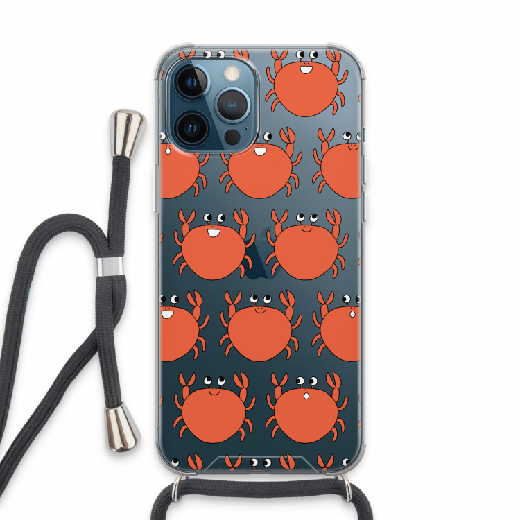 Krab: iPhone 13 Pro Max Transparant Hoesje met koord