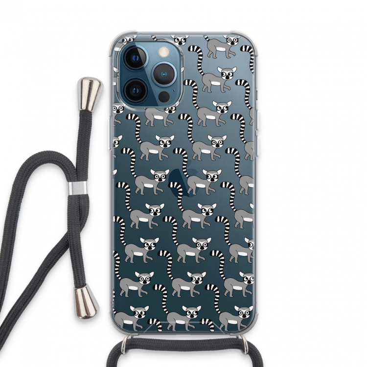 Makis: iPhone 13 Pro Max Transparant Hoesje met koord